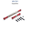 MN MODEL MN91 Upgrade parts Steering and Servo Connect Rods red