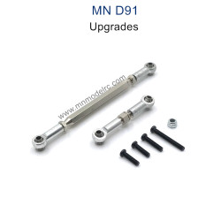 MN MODEL MN91 Upgrade parts Steering and Servo Connect Rods silver