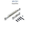 MN MODEL MN91 Upgrade parts Steering and Servo Connect Rods silver