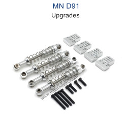 MN MODEL MN91 Upgrade parts Metal Shock and Seat silver