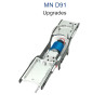 MN MODEL MN91 Upgrade parts Metal Body Frame with Motor silver