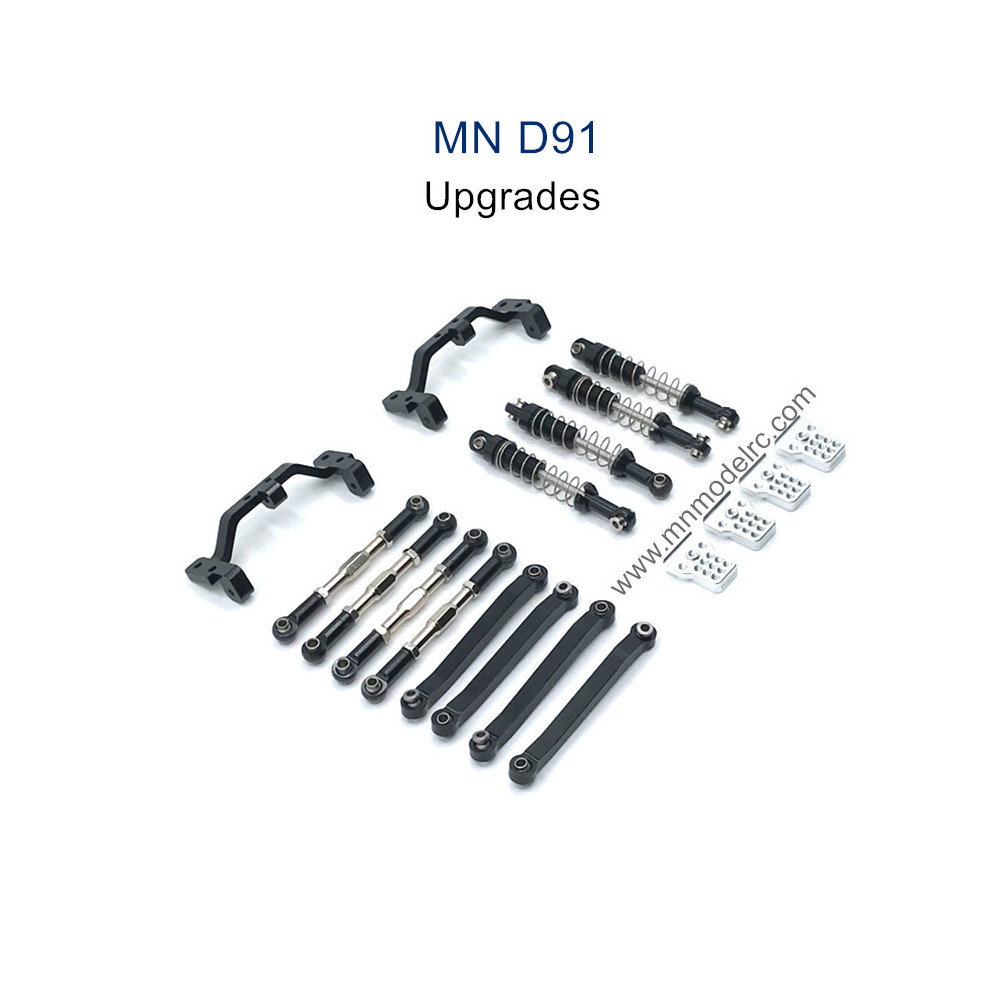MN MODEL MN91 Upgrade parts Shock Connect Rods and Fixing Seat black