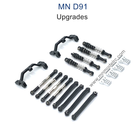 MN MODEL MN91 Upgrade parts Shock Connect Rods and Fixing Seat black