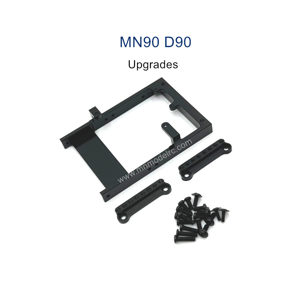 MN MODEL MN-90 Upgrade Parts Servo Holder and Shock Seat black