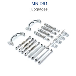 MN MODEL MN91 Upgrade parts Shock Connect Rods and Fixing Seat silver