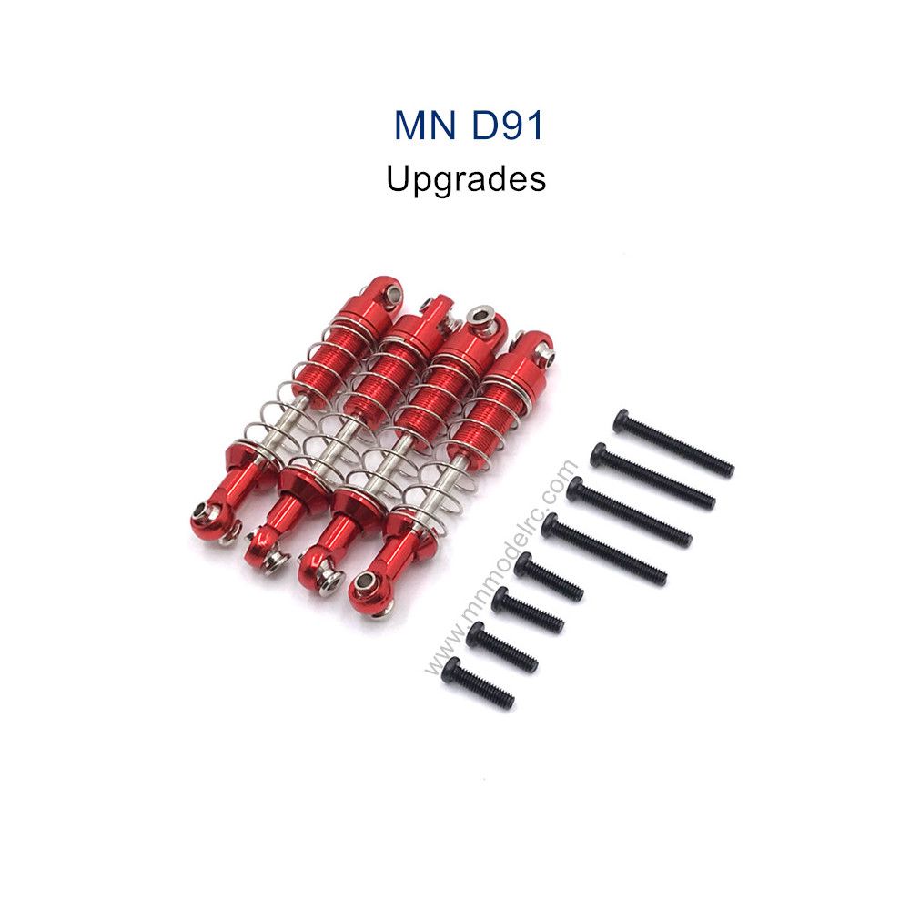 MN MODEL MN91 Upgrade parts Metal Shocks red