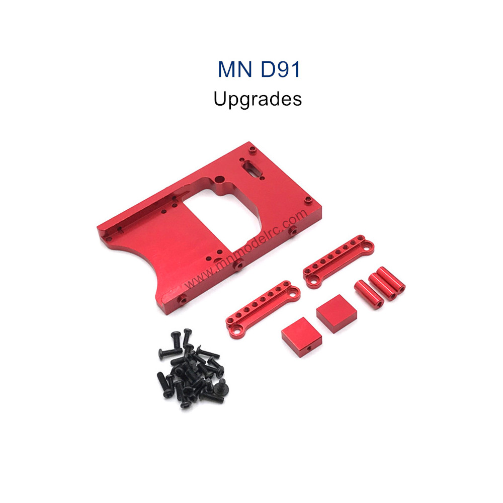 MN MODEL MN91 Upgrade parts Servo Seat and Shocks Tower red
