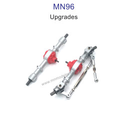 MN MODEL MN96 upgrade parts Metal Front and Rear Axle Assembly silver