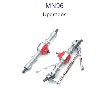 MN MODEL MN96 upgrade parts Metal Front and Rear Axle Assembly silver
