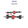 MN MODEL MN96 upgrade parts Metal Front and Rear Axle Assembly black