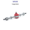 MN MODEL MN96 upgrade parts Metal Rear Axle Assembly silver
