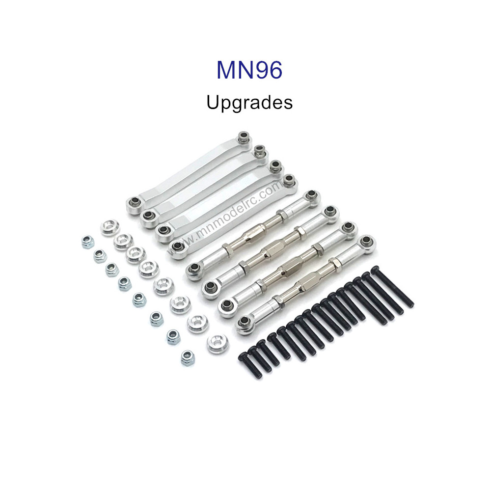 MN MODEL MN96 upgrade parts Metal Connect Rods silver