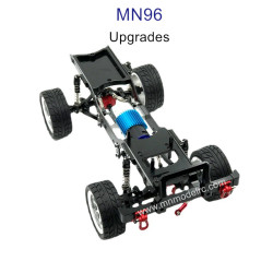 MN MODEL MN96 upgrade parts Metal Car Body Kit with Wheel black