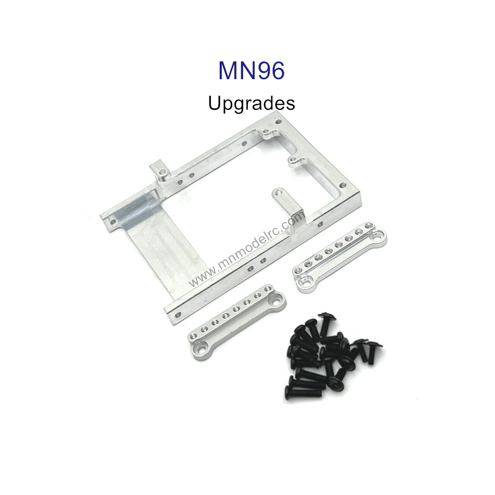 MN MODEL MN96 upgrade parts Servo Holder and Shock Seat silver