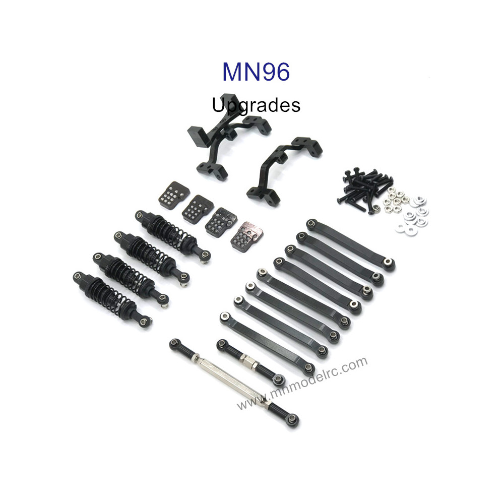 MN MODEL MN96 upgrade parts Shock absorber and Connect Rod black