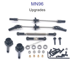 MN MODEL MN96 upgrade parts Front and Rear Axle Assembly and Connect Rods black
