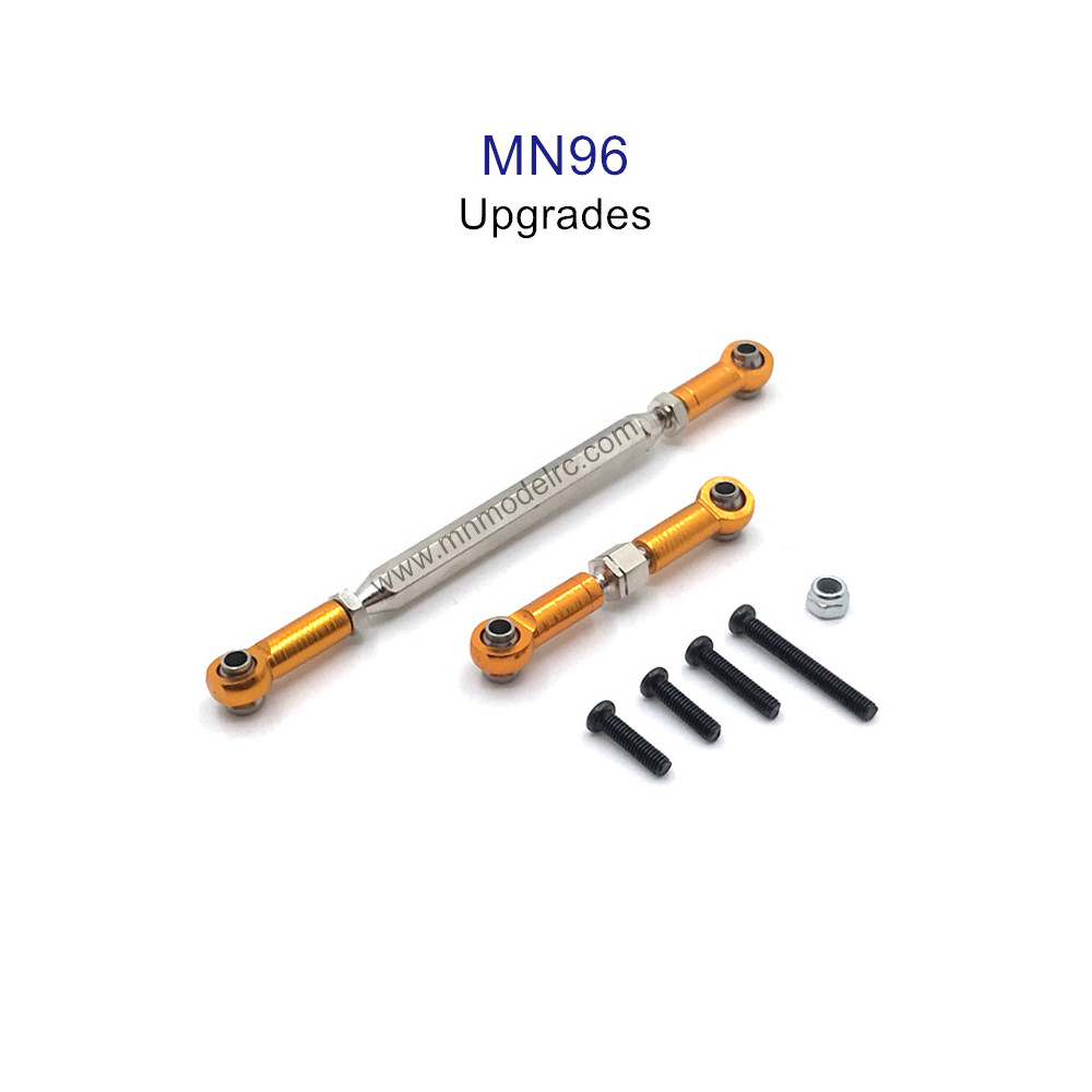 MN MODEL MN96 upgrade parts Steering and Servo Connect Rods yellow