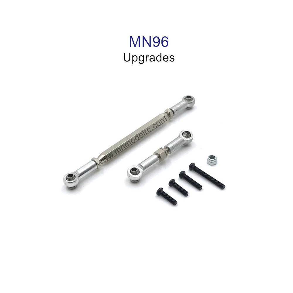 MN MODEL MN96 upgrade parts Steering and Servo Connect Rods silver
