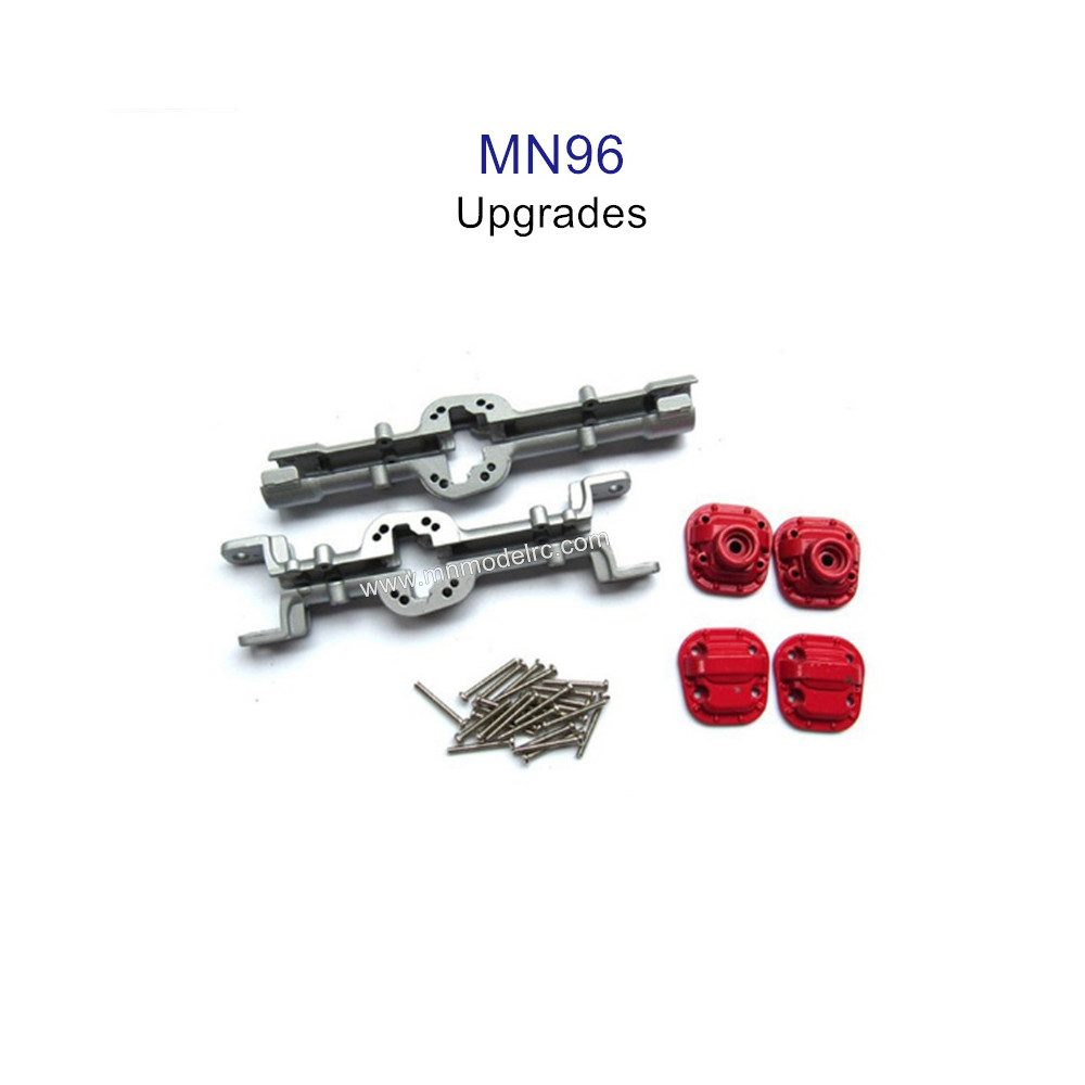 MN MODEL MN96 upgrade parts Front and Rear Axle Shell silver
