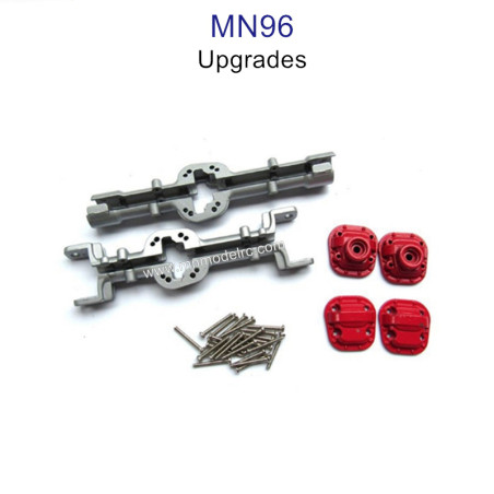 MN MODEL MN96 upgrade parts Front and Rear Axle Shell silver