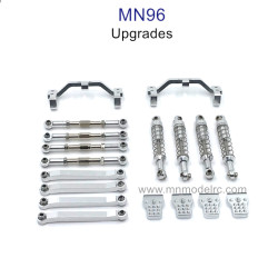 MN MODEL MN96 upgrade parts Shock Connect Rods and Fixing Seat silver