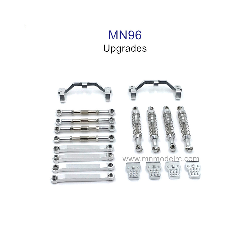 MN MODEL MN96 upgrade parts Shock Connect Rods and Fixing Seat silver
