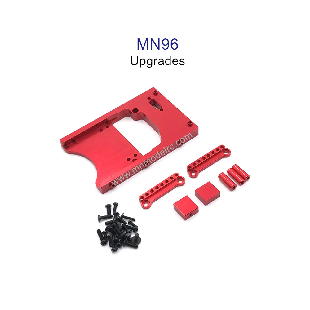 MN MODEL MN96 upgrade parts Servo Seat and Shocks Tower red