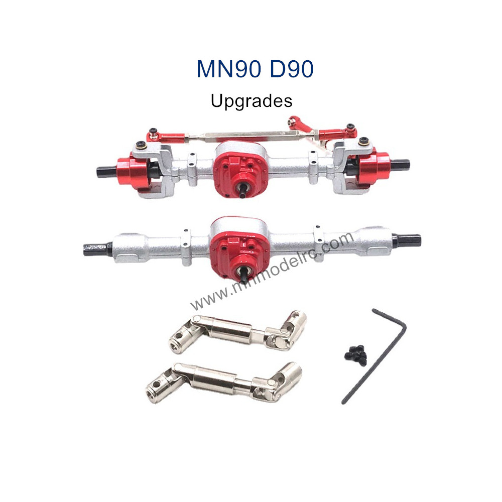 MN MODEL MN-90 Upgrade Parts Front and Rear Axle Assembly and Transmission Shaft silver