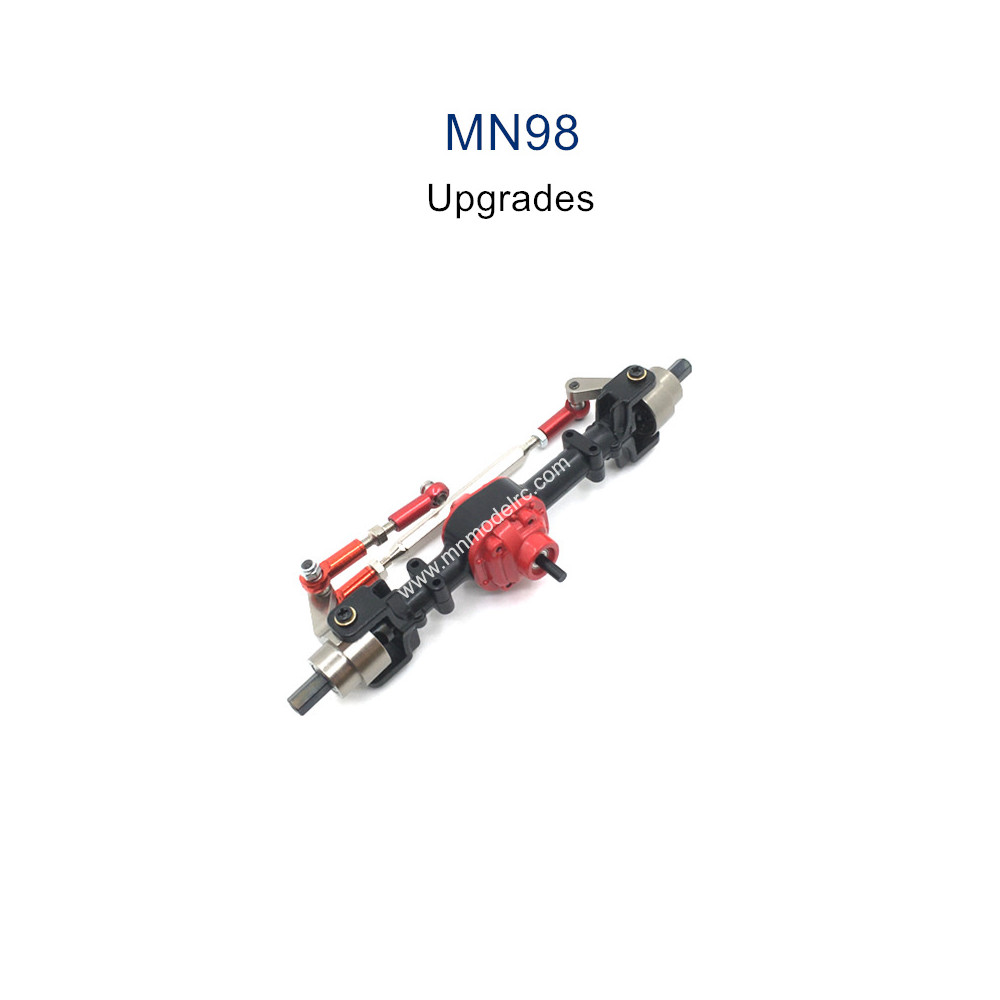 MN MODEL MN98 Upgrade Parts Metal Front Axle Assembly black