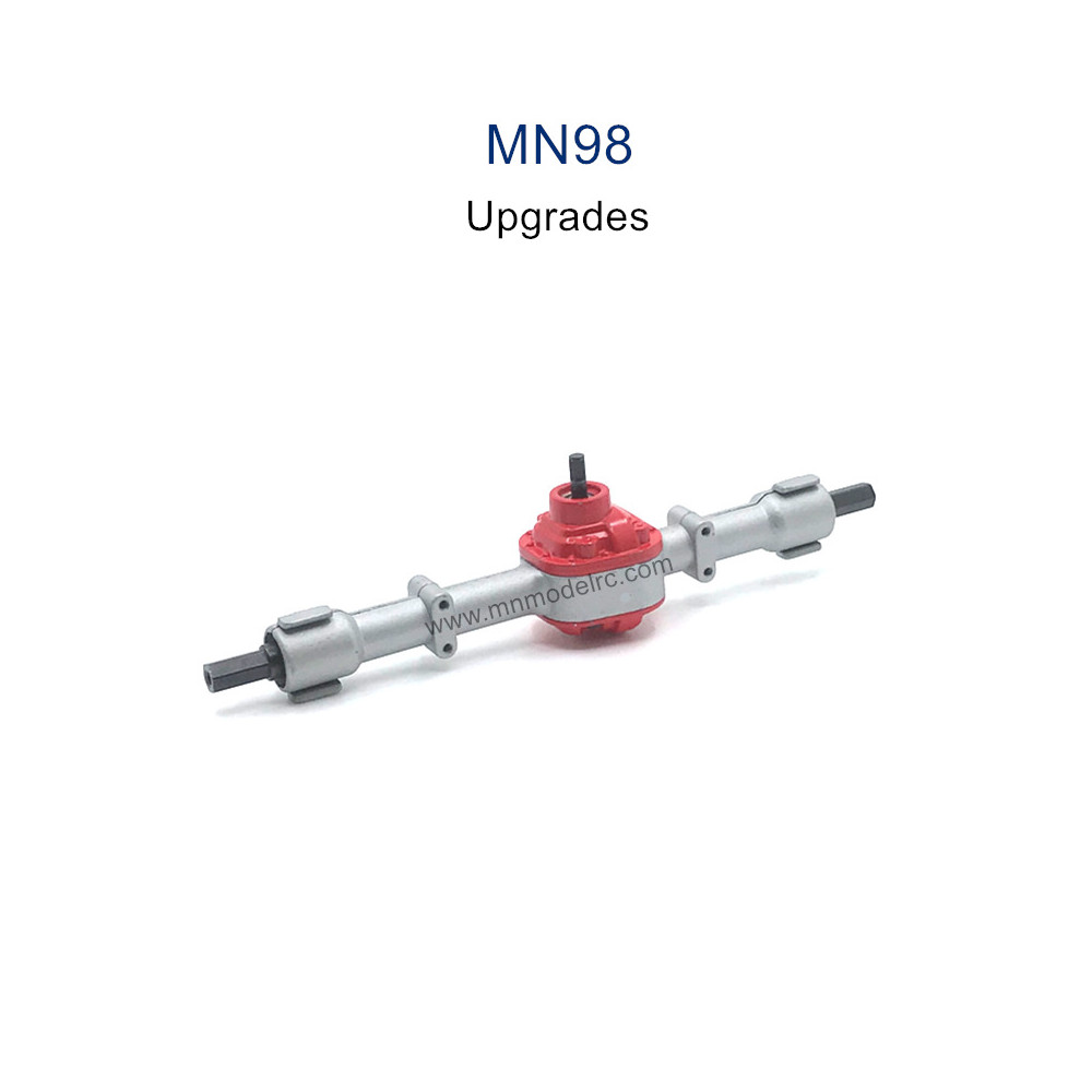 MN MODEL MN98 Upgrade Parts Metal Rear Axle Assembly silver
