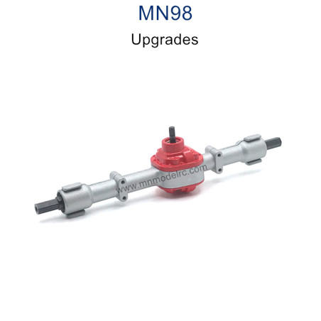 MN MODEL MN98 Upgrade Parts Metal Rear Axle Assembly silver