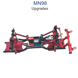 MN MODEL MN98 Upgrade Parts Metal Car Body Kit with Wheel red