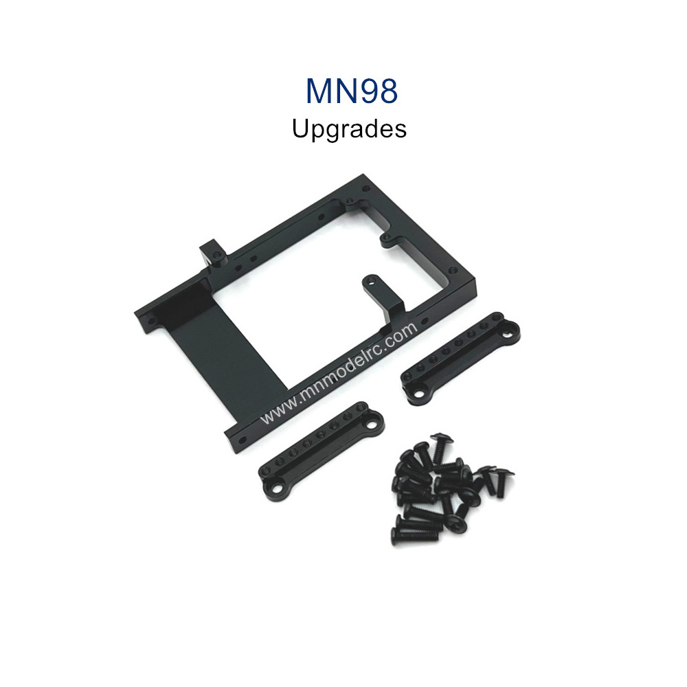 MN MODEL MN98 Upgrade Parts Servo Holder and Shock Seat black