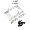 MN MODEL MN98 Upgrade Parts Servo Holder and Shock Seat silver