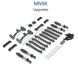 MN MODEL MN98 Upgrade Parts Connect Rod and Shocks black