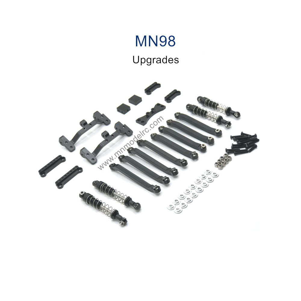 MN MODEL MN98 Upgrade Parts Connect Rod and Shocks black