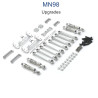 MN MODEL MN98 Upgrade Parts Connect Rod and Shocks silver