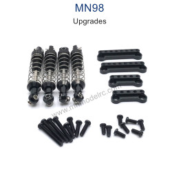 MN MODEL MN98 Upgrade Parts Metal Shock and Shock Seat black