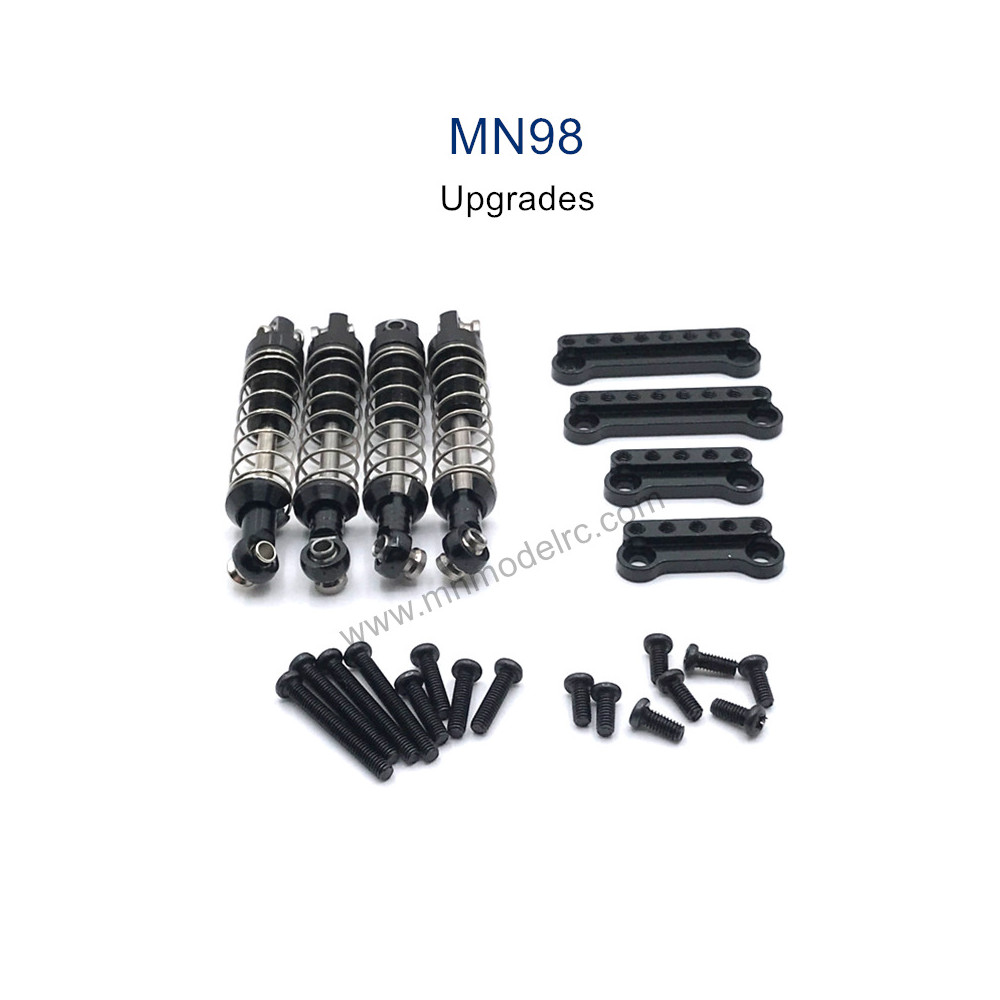 MN MODEL MN98 Upgrade Parts Metal Shock and Shock Seat black