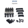 MN MODEL MN98 Upgrade Parts Metal Shock and Shock Seat black