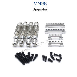 MN MODEL MN98 Upgrade Parts Metal Shock and Shock Seat silver