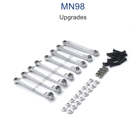 MN MODEL MN98 Upgrade Parts Fixing Connect Rod silver