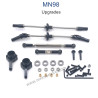 MN MODEL MN98 Upgrade Parts Front and Rear Axle Assembly and Connect Rods black