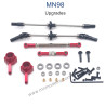 MN MODEL MN98 Upgrade Parts Front and Rear Axle Assembly and Connect Rods red