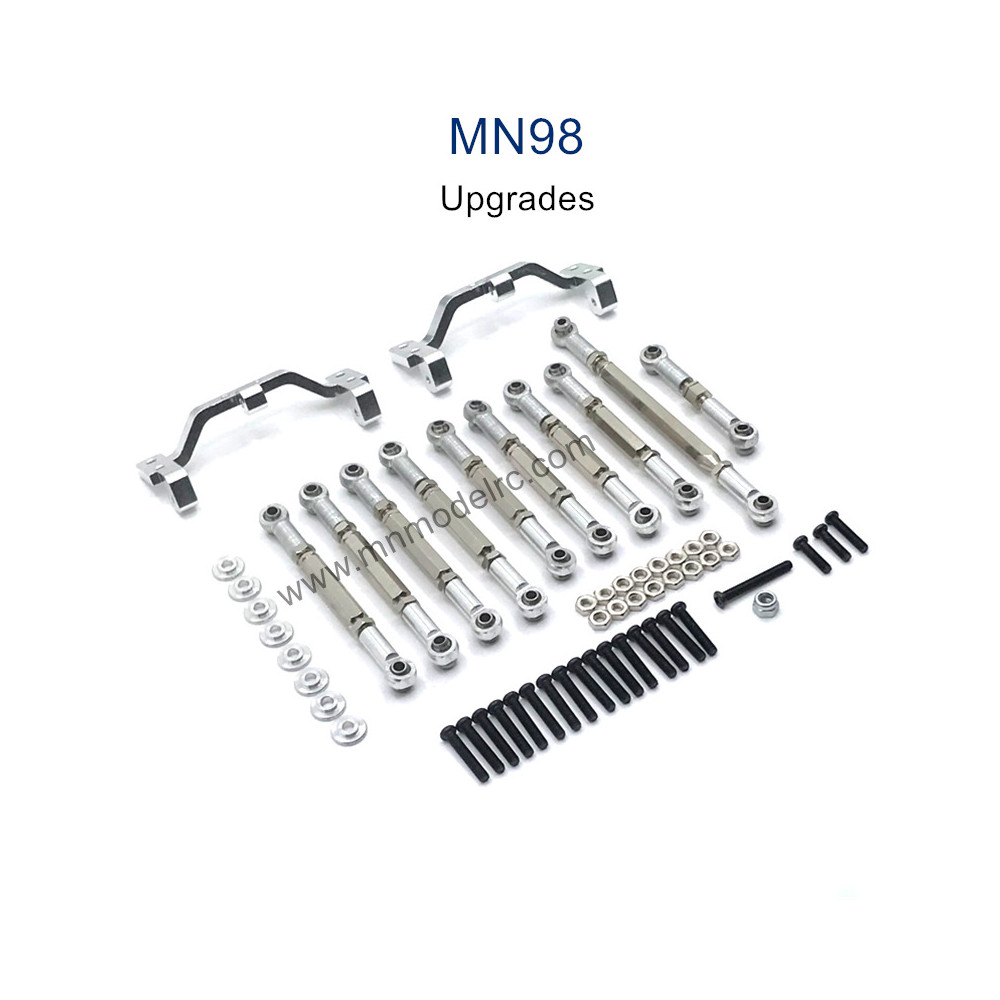 MN MODEL MN98 Upgrade Parts Connect Rods and Fixing Seat silver