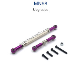 MN MODEL MN98 Upgrade Parts Steering and Servo Connect Rods purple