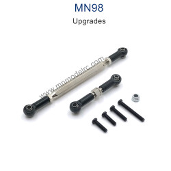 MN MODEL MN98 Upgrade Parts Steering and Servo Connect Rods black