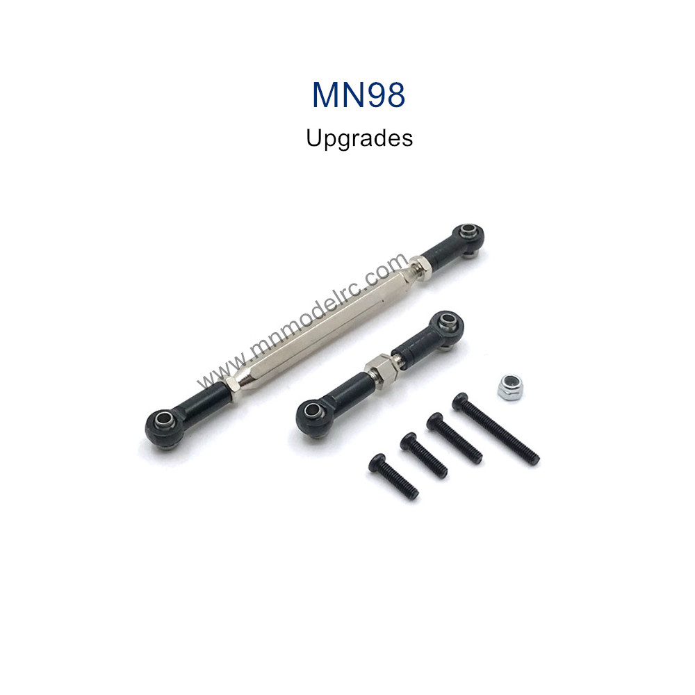 MN MODEL MN98 Upgrade Parts Steering and Servo Connect Rods black
