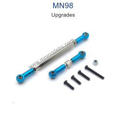 MN MODEL MN98 Upgrade Parts Steering and Servo Connect Rods blue