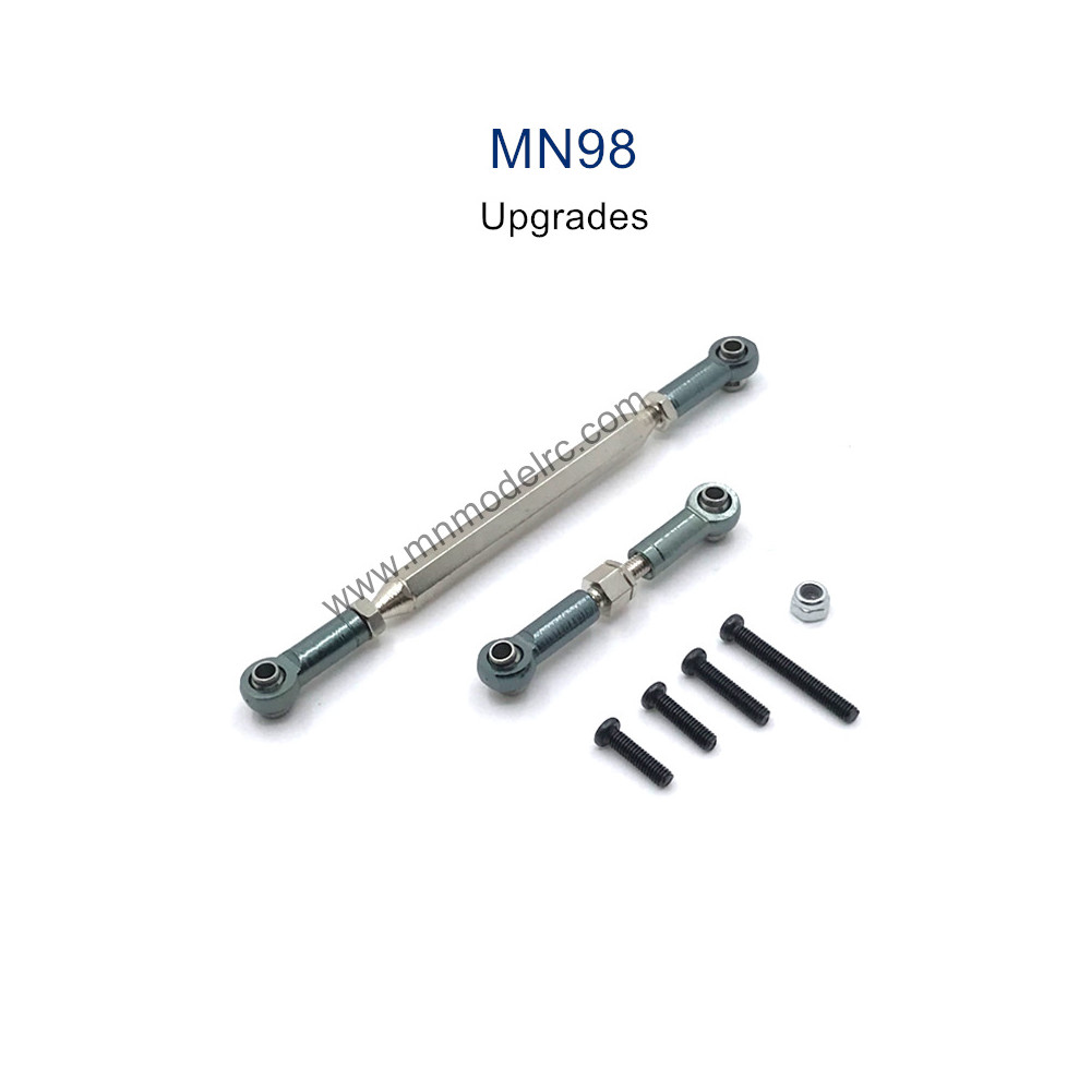 MN MODEL MN98 Upgrade Parts Steering and Servo Connect Rods grey